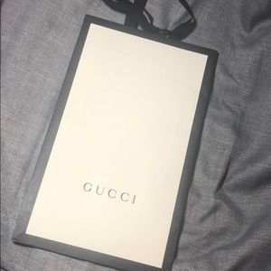 Authentic black and white Gucci paper bag